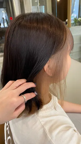 ミディアム 🌻花屋併設🌻濱 幸帆のヘアスタイル