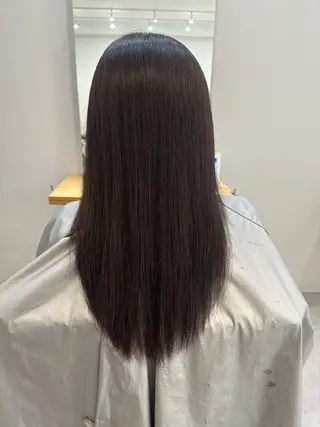 セミロング カラー Agu hair noman マナのヘアスタイル