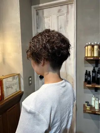ショート パーマ saya 🧸 cut/colorのヘアスタイル
