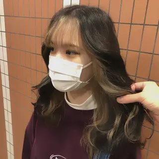 ロング カラー ヘアアレンジ 美容室sand 横浜のヘアスタイル