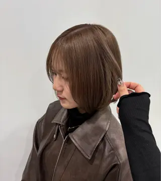 ショート カラー 透明感ヘア/ベージュ 🩶shiho🩶のヘアスタイル