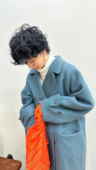 ショート パーマ 似合わせカット ケアパーマ喜来雅由のヘアスタイル