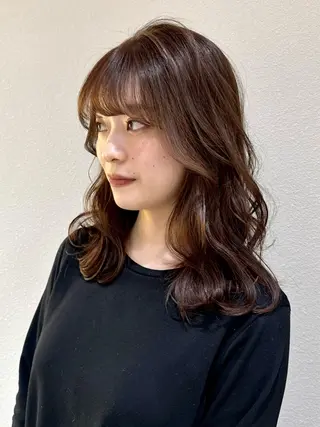 セミロング 🩵縮毛矯正・ボブ 岩原朋也🩵のヘアスタイル