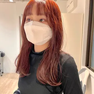 カラー green machida所属・暖色・ベージュ♡ nanoha itoのヘアスタイル