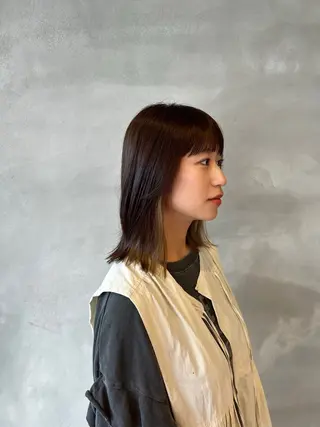 セミロング カラー hale所属・hale airiのヘアスタイル