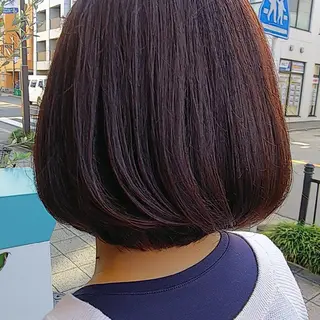 ミディアム カラー 髪質改善&白髪ぼかし カラー♡店長みやけ♡のヘアスタイル