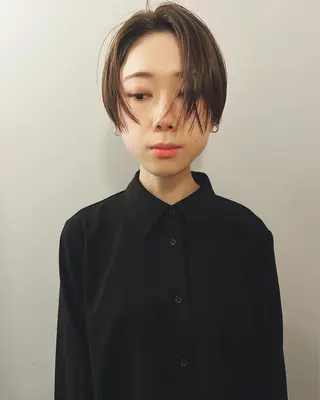 ショート ショート/ボブ/ パーマ/柏原良亮のヘアスタイル