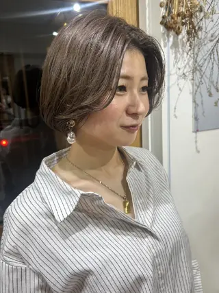 ショート 🌈扱いやすいボブ× ブリーチ🌈TAMEのヘアスタイル