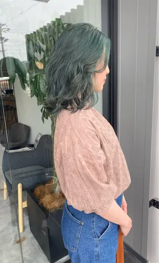 ミディアム 山﨑 大暉/ダブルカラー✨のヘアスタイル