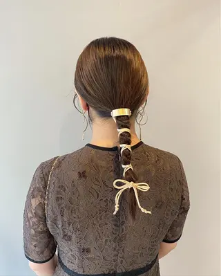 ロング F-card所属・shiga mariaのヘアスタイル