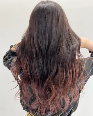 ロング カラー パーマ ヘアアレンジ キッズ hair  mode RITZ所属・★ 里奈★のヘアスタイル