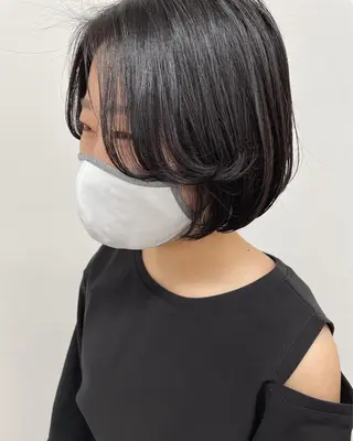 ショート カラー ヘアアレンジ 酸性縮毛矯正🧴韓国 レイヤー/髪質改善のヘアスタイル