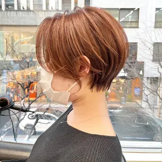 ショート カラー パーマ ヘアアレンジ メンズ キッズ ネイル マツエク・マツパ アイブロウ modek's tokyo所属・顔周りレイヤー ☺︎shunのヘアスタイル