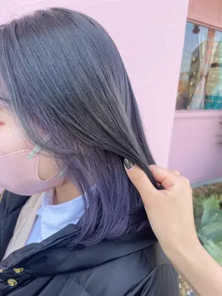 ミディアム ひなた 艶カラー/渋谷のヘアスタイル