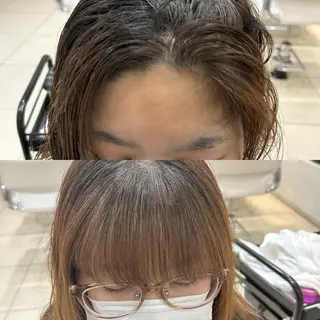 ミディアム 【髪質改善カラー】 瀧田嵐士🇰🇷のヘアスタイル