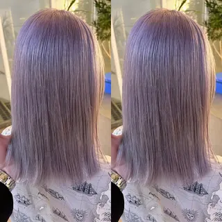 ミディアム カラー yori SAPPORO所属・yori/ハイトーン 代表すがわらのヘアスタイル