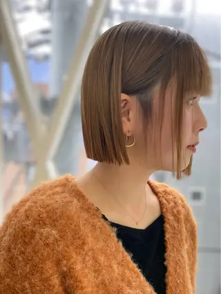 ショート カラー 2月で掲載終了 ボブ・カミオカのヘアスタイル