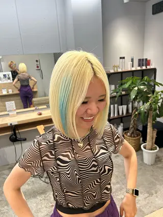 ショート SAEKI【ior 】北千住店ブリーチのヘアスタイル