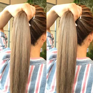 ロング カラー Hanna by W_SALONのヘアスタイル