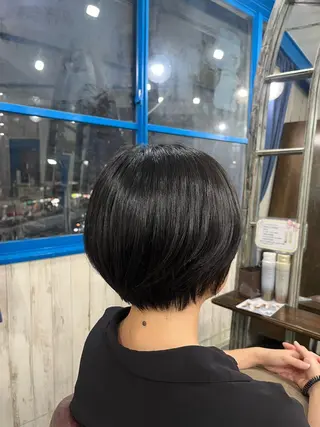 ショート メンズレディース カット無料🌼岩山のヘアスタイル