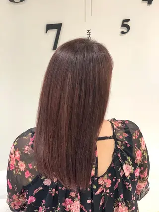 セミロング カラー 松吉 純平のヘアスタイル