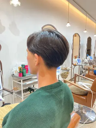 ショート パーマ メンズ カット特化型 美容師/栗本のヘアスタイル