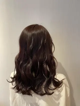 セミロング カラー ナチュラル🧡可愛い MINAMIのヘアスタイル