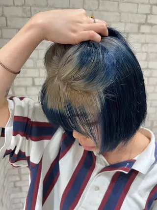 ショート カラー ダメージレスカラー /透明感カラー 上長のヘアスタイル