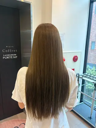 ロング カラー まほ/ あべの/braceのヘアスタイル