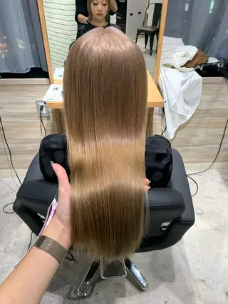 ロング shes茶屋町アリサ 🎀顔周り×韓国風のヘアスタイル