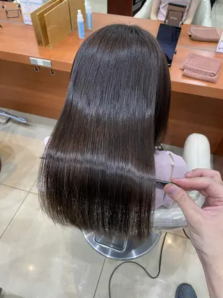 セミロング カラー 縮毛矯正/髪質改善 /韓国風　山川春輝のヘアスタイル