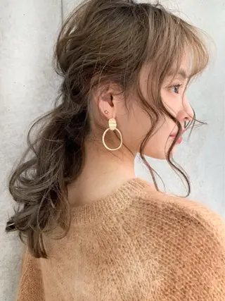 ロング カラー ヘアアレンジ 【赤み消しカラー】 中野浩太のヘアスタイル