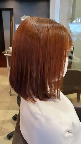 ミディアム カラー ekolu所属・髪質改善・縮毛矯正 特化・ユウシンのヘアスタイル