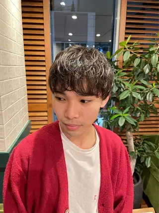 ショート カラー パーマ メンズ 🔷メンズ推し🔷 遠藤暖大のヘアスタイル