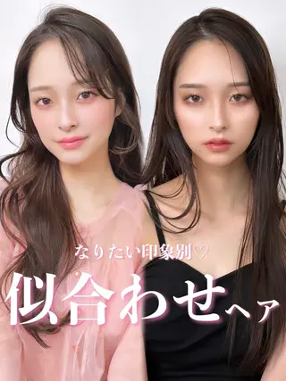 ロング カラー JYUNESU表参道所属・透明感カラー🎀 似合わせYURIAのヘアスタイル