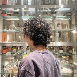 パーマ 山﨑 心優のヘアスタイル