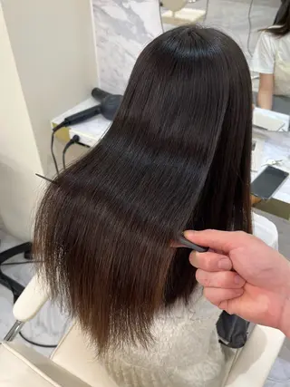 ロング 髪質改善縮毛矯正🫧 村上蒼生のヘアスタイル