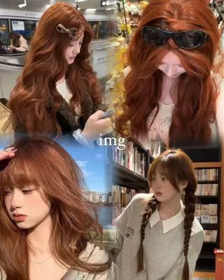 ミディアム カラー 縮毛矯正/レイヤー /カラー🎀おぐりンのヘアスタイル