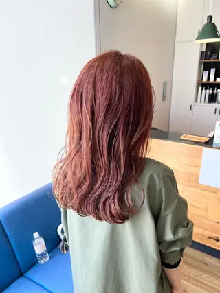 セミロング カラー 堀 望美のヘアスタイル