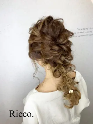 ヘアアレンジ Ricco.所属・デビュー前スタッフ スタッフのヘアスタイル