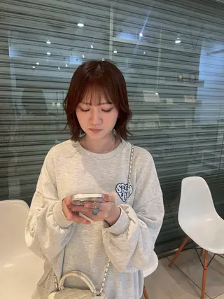 ショート リリカ🐈‍⬛ブリー チカラー/上永谷のヘアスタイル