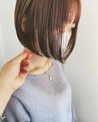 ショート カラー ショート/ボブ/ パーマ/柏原良亮のヘアスタイル