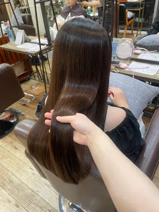 ロング kahona/カラー /白髪染めのヘアスタイル
