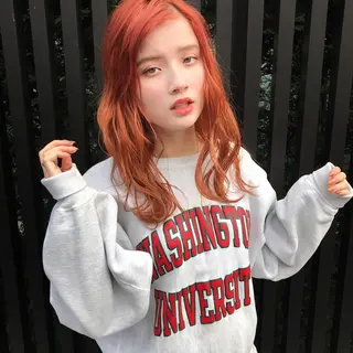 ミディアム カラー ヤスドミ ケイスケのヘアスタイル