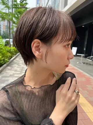 ショート カラー パーマ ヘアアレンジ Riposo.所属・✨艶髪✨ 奈須晴香のヘアスタイル