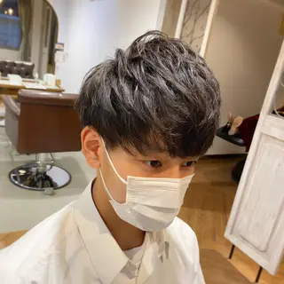 ショート メンズ メンズパーマ 西條真治のヘアスタイル