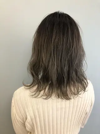 セミロング カラー パーマ ヘアアレンジ 酸性縮毛矯正のプロ 杉山玲介のヘアスタイル