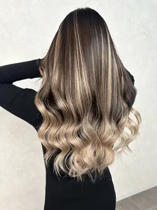 ロング カラー 永田 雄真のヘアスタイル