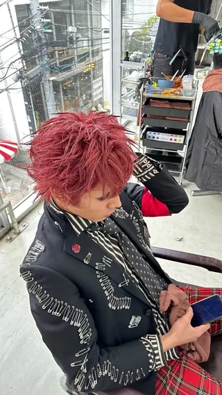 カラー メンズ fifth原宿 宮部蓮のヘアスタイル