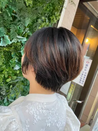 ショート 透明感カラー/韓国 ヘア🩶yuri🩵のヘアスタイル